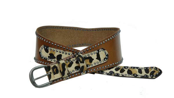 high-waisted leather belt