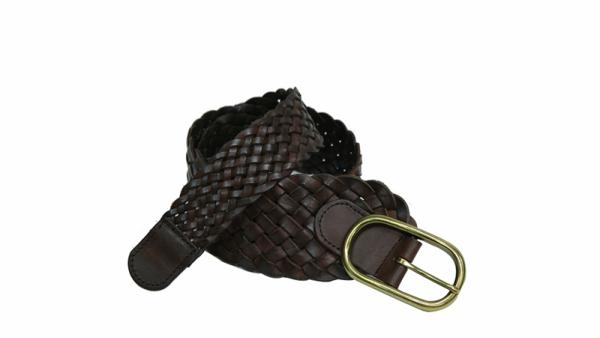 braided leather belt