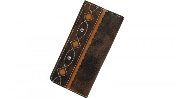 leather studded wallet