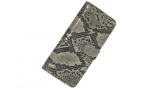 leather faux snakeskin embossed wallet