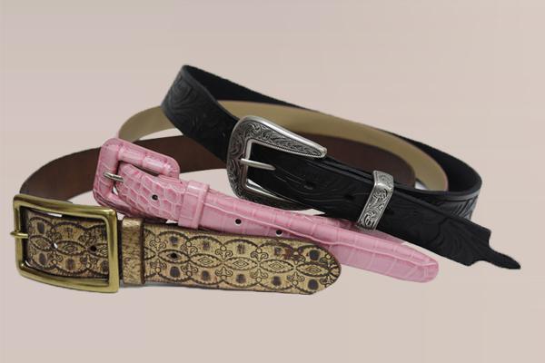 Embossed Leather Belt