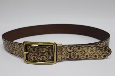 Embossed Leather Belt
