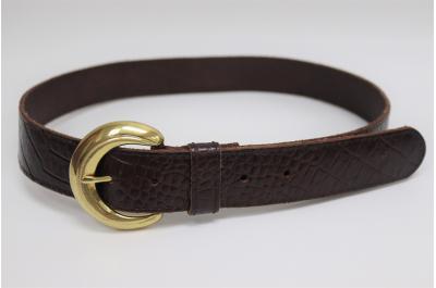 Embossed Leather Belt