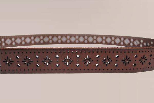 Leather Cut Out Belt