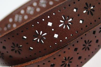 Leather Cut Out Belt