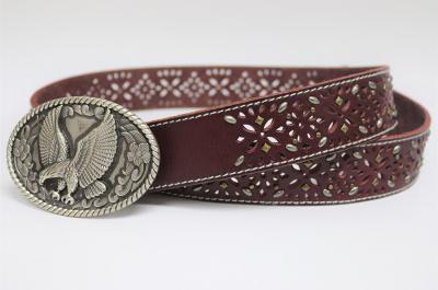 Leather Cut Out Belt