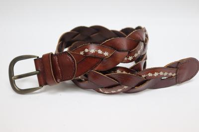 Handmade Leather Braided Belt