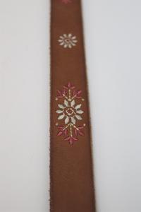 Embroidered Leather Belt