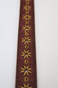 floral embroidered belt