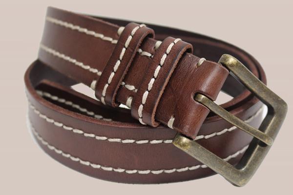 Leather Stitched Belt