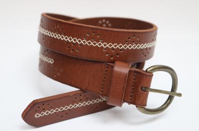 Leather Stitched Belt