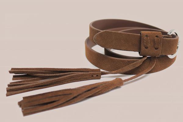 Cow Suede Leather Belt