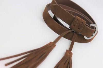 Cow Suede Leather Belt