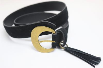 Cow Suede Leather Belt