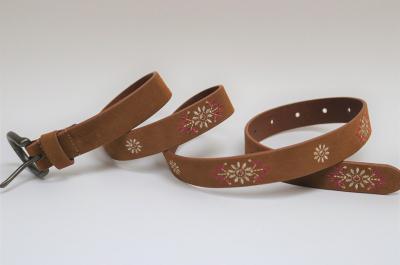 Cow Suede Leather Belt