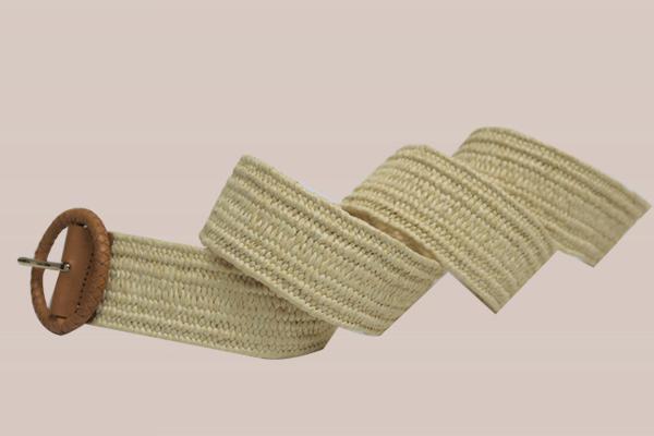 Braided Cotton Belt, Straw Belt
