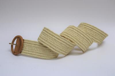 Braided Cotton Belt, Straw Belt