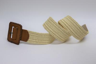Braided Cotton Belt, Straw Belt
